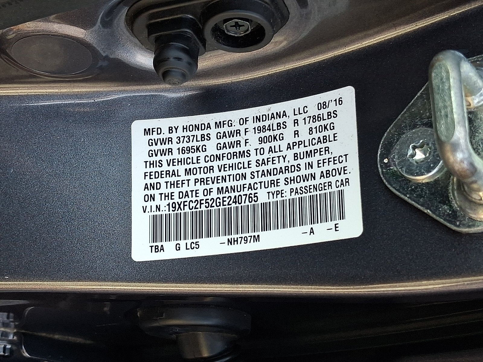 2016 Honda Civic LX