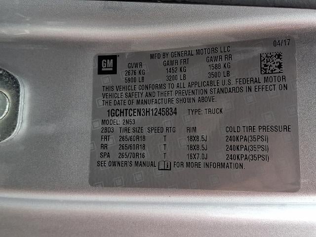 2017 Chevrolet Colorado 4WD LT Shoreline Edition