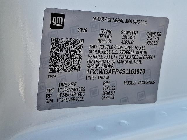 2025 Chevrolet Express Cargo Base