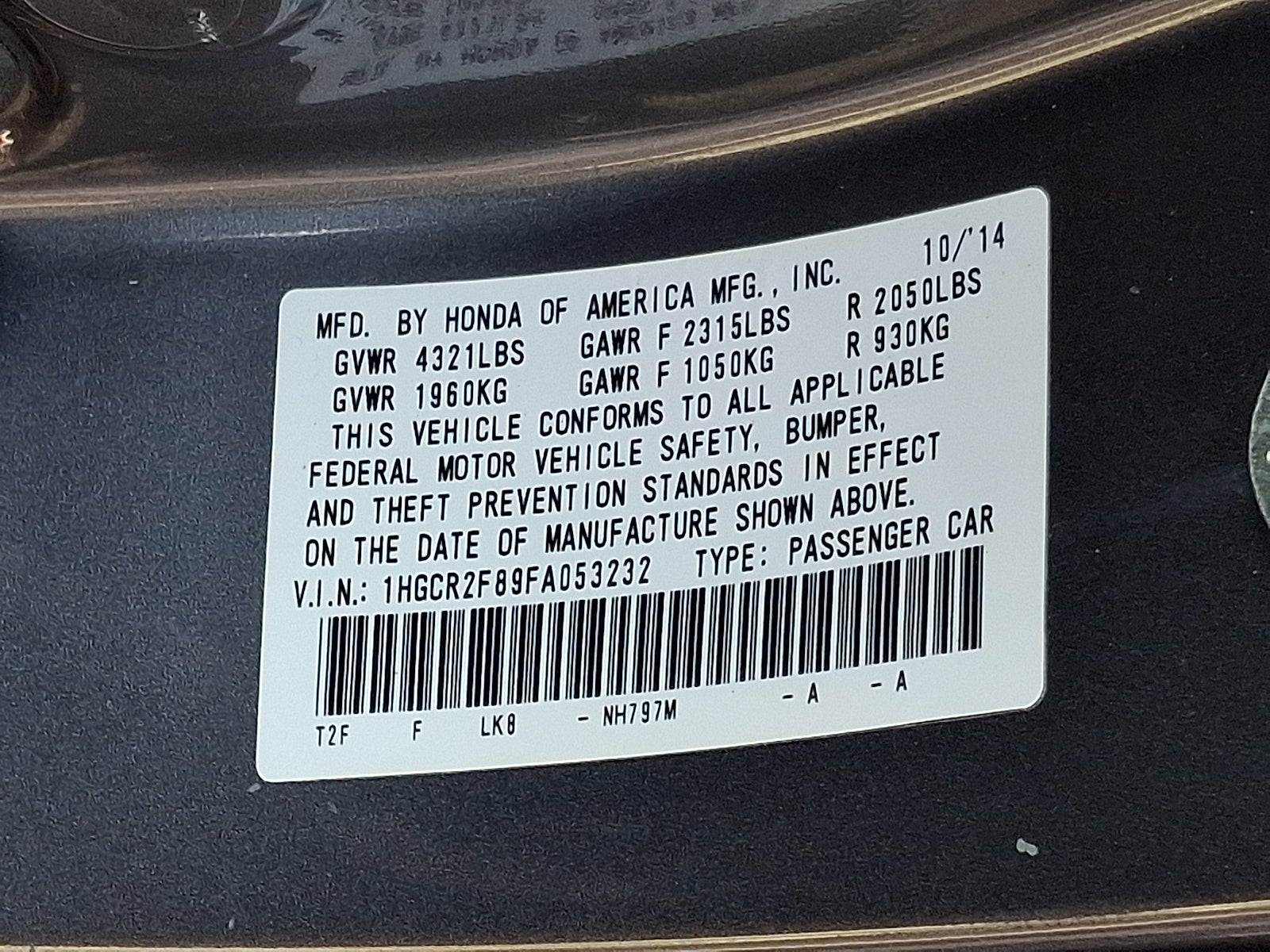 2015 Honda Accord Sedan EX-L