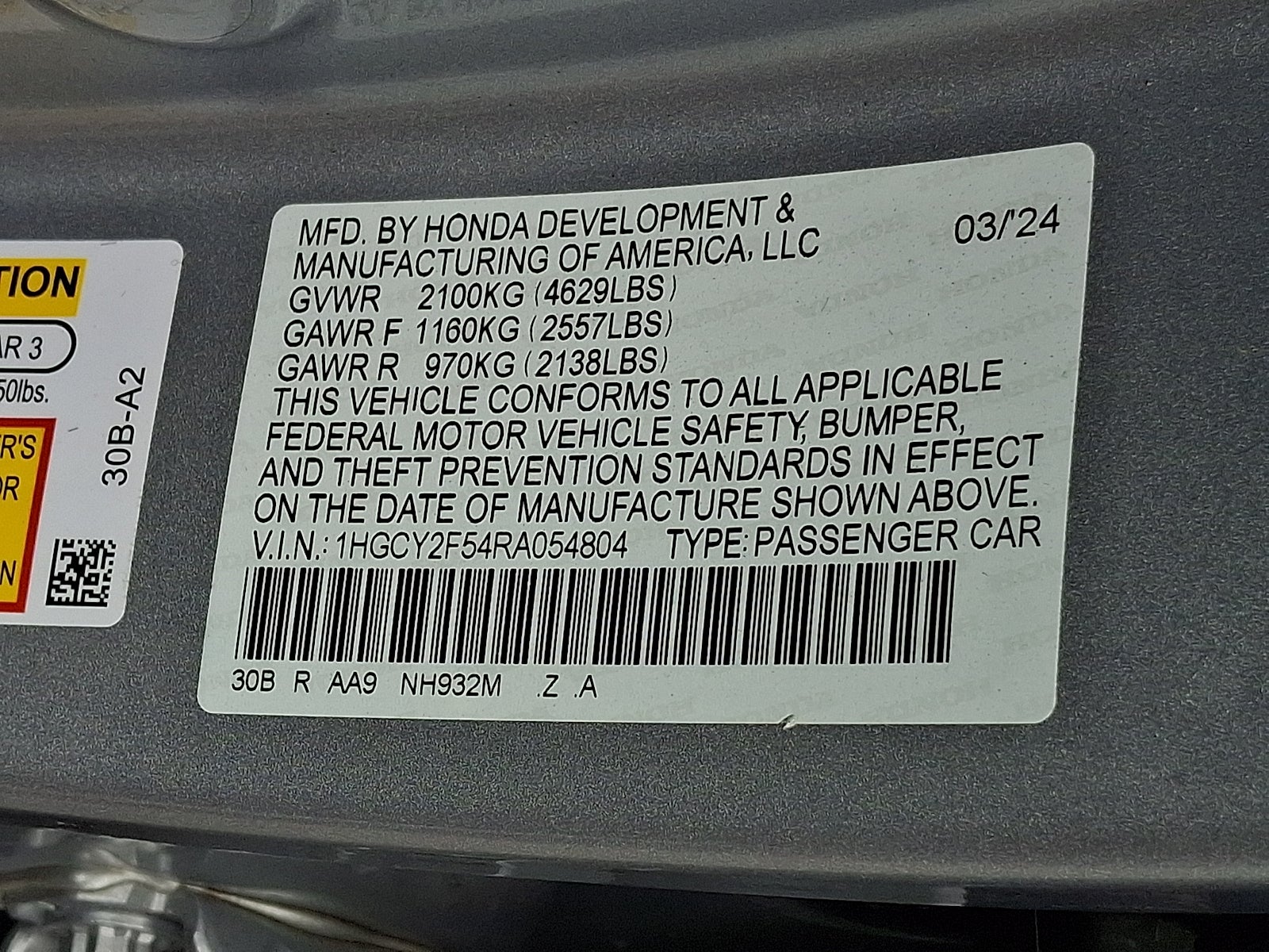 2024 Honda Accord Hybrid Sport