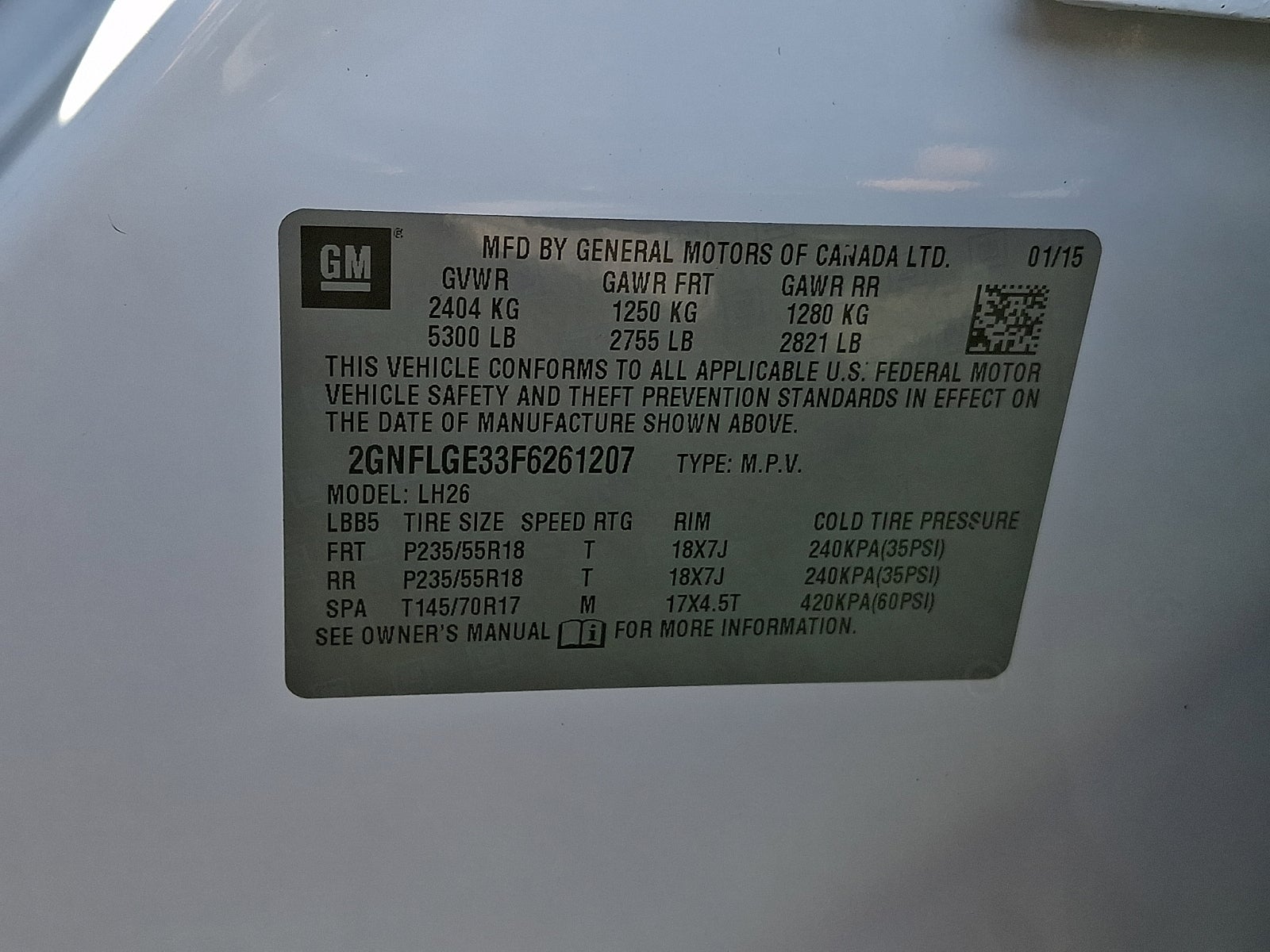 2015 Chevrolet Equinox LT