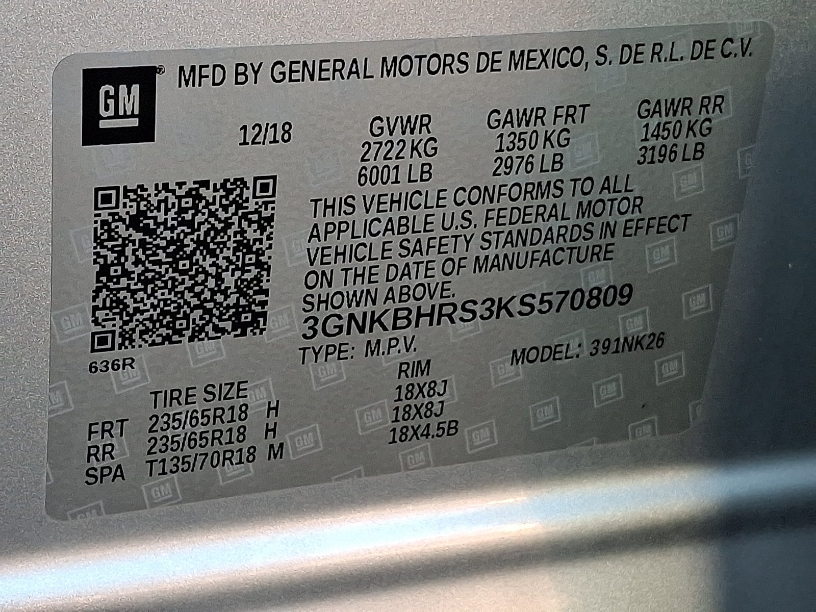 2019 Chevrolet Blazer Base