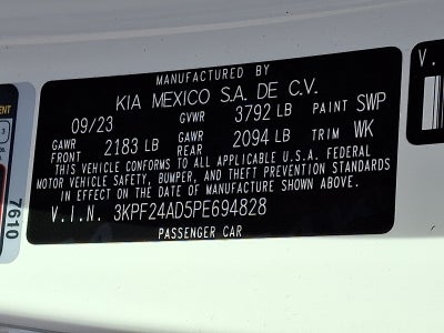 2023 Kia Forte LXS