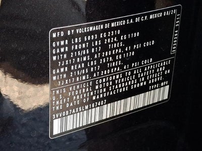 2020 Volkswagen Tiguan 2.0T S