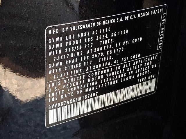 2020 Volkswagen Tiguan 2.0T S